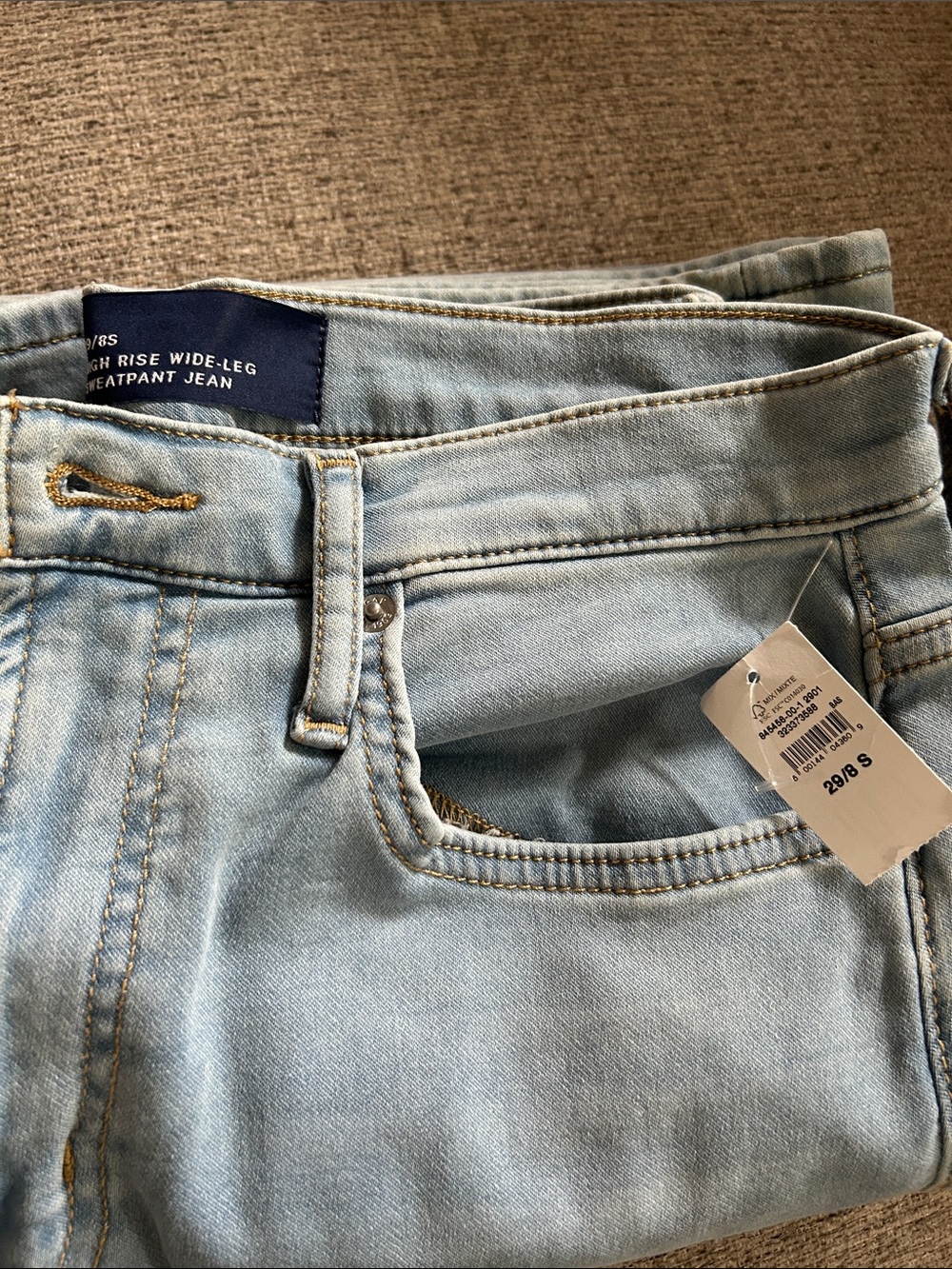GAP Light Blue High-Rise Wide-Leg Jeans
